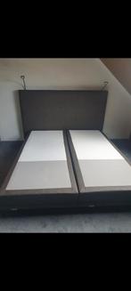 Avek Boxspring 180x210 - Zo Goed Als Nieuw, Huis en Inrichting, Slaapkamer | Boxsprings, Ophalen, Grijs, 210 cm, Tweepersoons