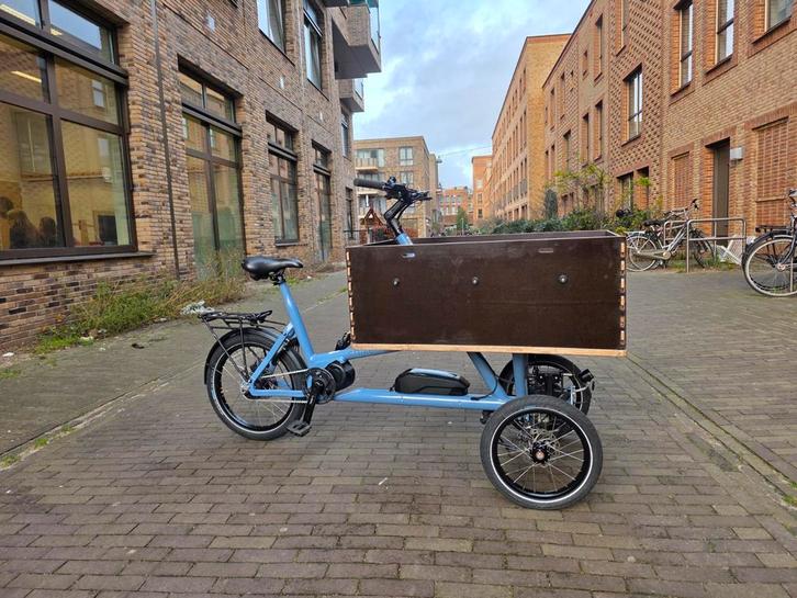 Elektrische Chike e-cargobike bakfiets, Fietsen en Brommers, Fietsen | Bakfietsen, Zo goed als nieuw, Fietsfabriek, 2 kinderen