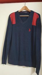 U.S. Polo Assn cashmere trui  blauw rood maat L, Kleding | Heren, Truien en Vesten, Nieuw, Maat 52/54 (L), Blauw, Ophalen of Verzenden