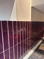 Burgundy tegeltjes 5x25, Doe-het-zelf en Verbouw, Tegels, Ophalen, Nieuw, Minder dan 20 cm, 20 tot 40 cm