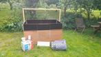 Grote houten werpkist + accesoires, Dieren en Toebehoren, Honden-accessoires, Ophalen, Gebruikt
