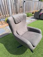 Relax Fauteuil - draaibare stoel nieuwstaat, Huis en Inrichting, Stoelen, Grijs, Zo goed als nieuw, Eén, Ophalen