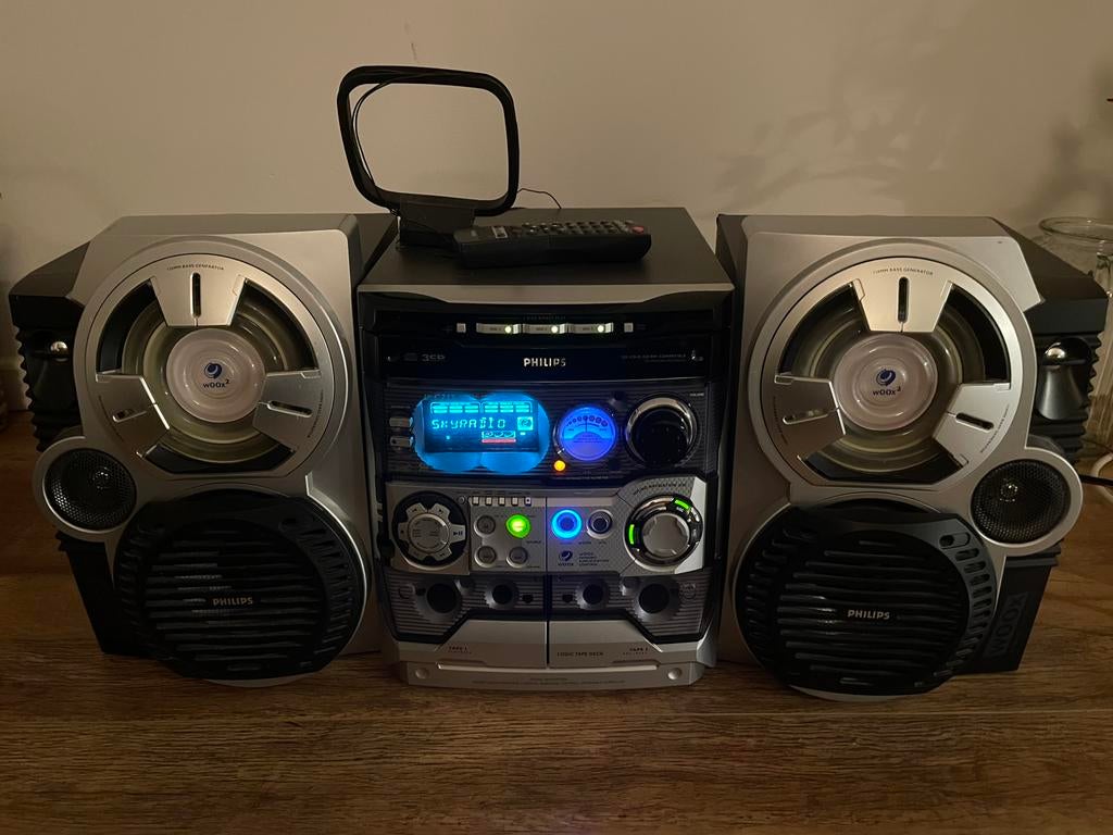 Philips C-717 Stereo, Audio, Tv en Foto, Stereo-sets, Gebruikt, Cassettedeck, Cd-speler, Tuner of Radio, Speakers, Philips, Ophalen