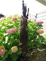 waardevol prachtig vrouw beeld uit coromandel hout gesneden, Antiek en Kunst, Kunst | Beelden en Houtsnijwerken, Ophalen of Verzenden