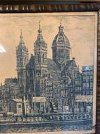 Prent Prins Hendrikkade Amsterdam, Antiek en Kunst, Ophalen