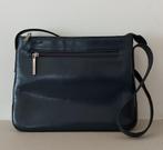 Vintage leren schoudertas blauw Arthur & Ashton, Overige merken, Blauw, Ophalen of Verzenden, Zo goed als nieuw