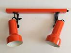 Vintage jr.70 oranje dubbel spot wand/plavondlamp, Verzenden