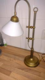 Vintage messing tafel bureau lamp notaris lamp, Huis en Inrichting, Ophalen, Gebruikt, Minder dan 50 cm