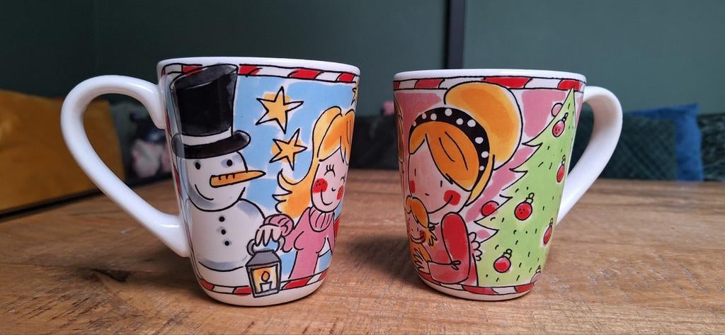 Blond Amsterdam Kerst Mokken - Set van 2, Ophalen, Zo goed als nieuw