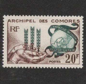 1963 20-f COMOREN-archipel Franse-kolonie beschikbaar voor biedingen
