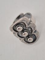 YOK VIKING Yngvar O. Kristiansen zilveren ring 925, Sieraden, Tassen en Uiterlijk, Ringen, Gebruikt, Verzenden, Dame of Heer, Zilver