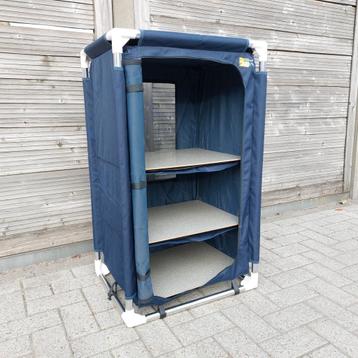 Campingkast met 3 planken en opbergtas- nieuw! beschikbaar voor biedingen