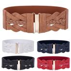 Dames vintage stretch riem retro leren zwarte rode taille, Kleding | Dames, Riemen en Ceinturen, Overige kleuren, 5 cm of meer