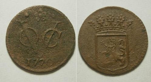 9] Holland VOC ½ Duit 1770, Postzegels en Munten, Munten | Nederland, Losse munt, 1 cent, Vóór koninkrijk, Ophalen of Verzenden