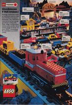 Retro reclame 1991 Lego Miniland gloednieuwe vrachttrein, Verzamelen, Overige typen, Ophalen of Verzenden