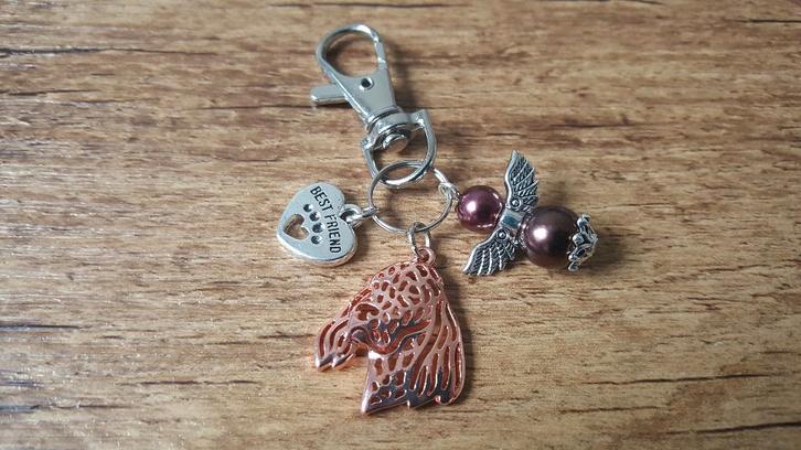 Tas/Sleutelhanger Engelse setter A met beschermengeltje, Dieren en Toebehoren, Honden-accessoires, Nieuw, Verzenden