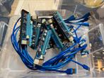 10 x PCIe extension riser cable PCI-Express, Computers en Software, Videokaarten, Ophalen of Verzenden, Zo goed als nieuw, Nvidia