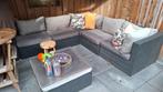 Loungebank wicker 6 zitplaatsen, Tuin en Terras, Ophalen, Gebruikt, 6 zitplaatsen, Bank