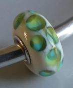 Trollbeads TURKOOIZEN GROEN STIP (2008!), Sieraden, Tassen en Uiterlijk, Bedels, -, -, Zo goed als nieuw, Trollbeads