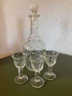 Oud glazen karafje, Antiek en Kunst, Antiek | Glas en Kristal, Ophalen of Verzenden