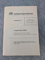 Opsporingsregister september 1976 – Ministerie van justitie, Ophalen of Verzenden, Nederland, Boek of Tijdschrift