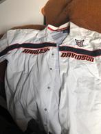 Harley Davidson Blouse Maat M, Kleding | Heren, Ophalen of Verzenden, Zo goed als nieuw, Wit, Halswijdte 39/40 (M)