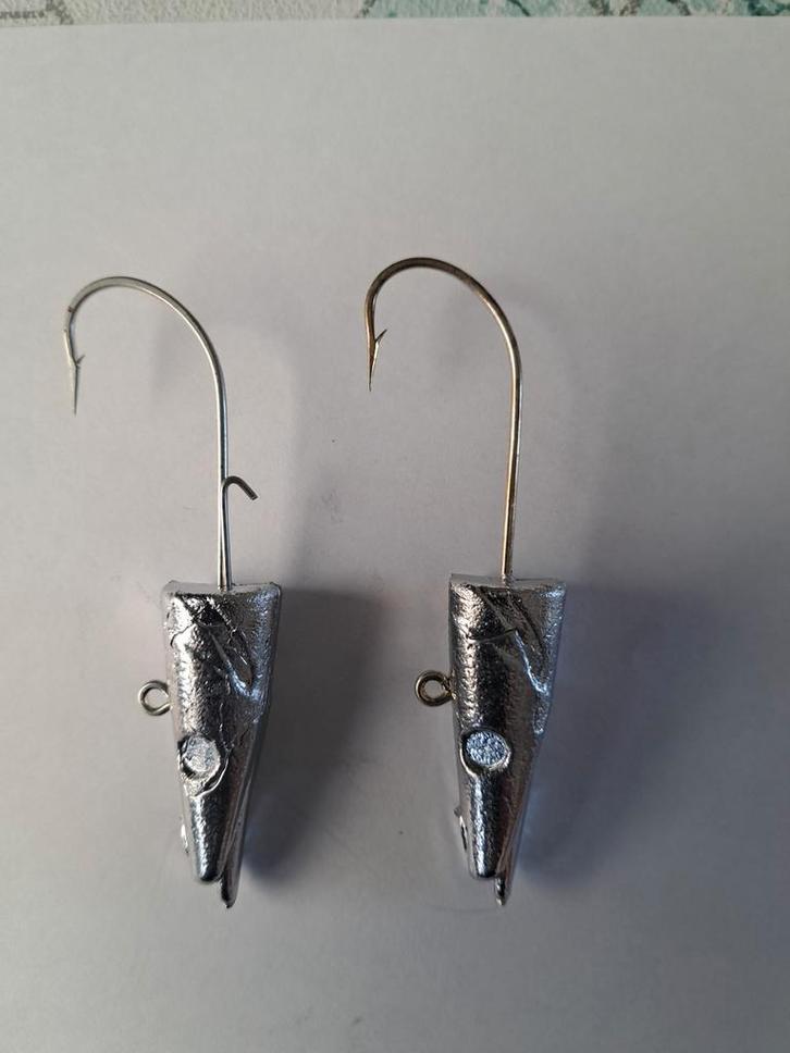 De zwaardere palingjiggkoppen, Sieraden, Tassen en Uiterlijk, Oorbellen, Nieuw, Overige materialen, Zilver, Ophalen of Verzenden