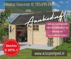 Tuinhuis Blokhut Gloucester XL 505x295 MONTAGE MOGELIJK!, Tuin en Terras, Ophalen of Verzenden, Nieuw, 250 cm of meer, Planken