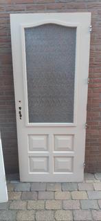 Voordeur hardhout., 80 tot 100 cm, Ophalen of Verzenden, 200 tot 215 cm, Hout