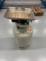 Terras verwarmer brander kachel met fles en inhoud, Tuin en Terras, Ophalen, Zo goed als nieuw