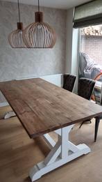 Mooie!! Zeer goede eettafel (klooster) teak winkel Goossens, 100 tot 150 cm, Gebruikt, Rechthoekig, Ophalen of Verzenden