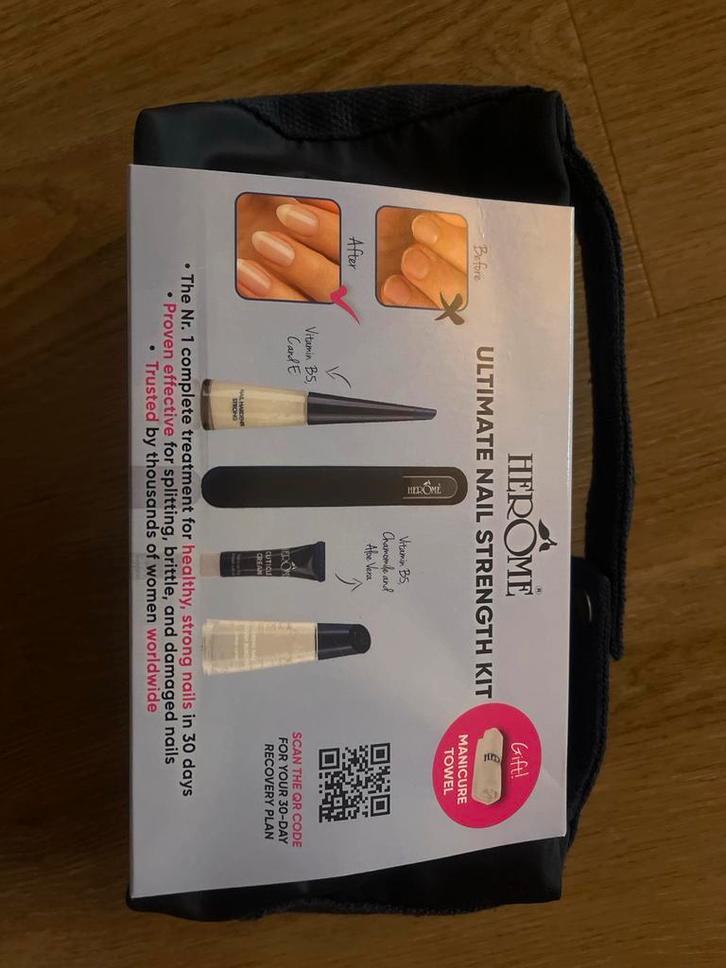 Herôme Ultimate Nail Strength Kit - Nieuw!, Sieraden, Tassen en Uiterlijk, Uiterlijk | Haarverzorging, Nieuw, Haarverzorger of -hersteller