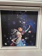 2x Velux verduistered Frozen gordijn GGL PK04, Ophalen, Blauw, 100 tot 150 cm, 50 tot 100 cm