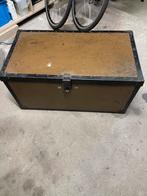 Kist met handvaten en afsluitbaar hengsel, Ophalen, Gebruikt, 50 tot 100 cm, Metaal