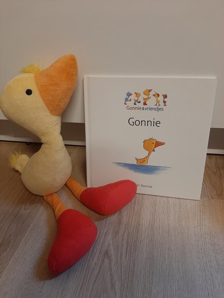 Gonnie knuffel met boek 27 cm, Ophalen of Verzenden