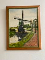 Schilderij oude molen Zaanse Schans, Ophalen