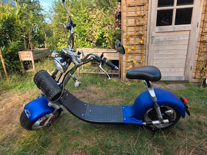 Blauwe DOGEBOS electrische scooter echopper green-rider 2021, Fietsen en Brommers, Scooters | Overige merken, Zo goed als nieuw