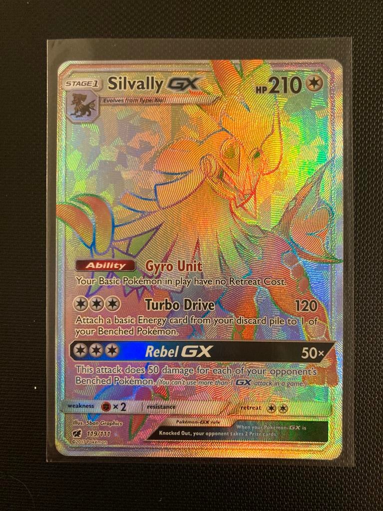 Silvally GX - Hyper Rare - Pokémon TCG, Ophalen, Zo goed als nieuw, Losse kaart