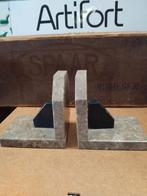 Stel marmeren boekensreunen, 13-9,5 cm hg 13,5 cm, Ophalen of Verzenden, Zo goed als nieuw