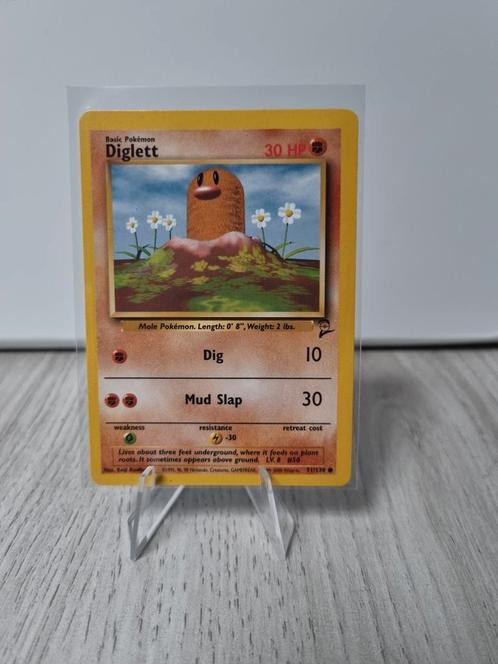 Diglett 71 Base 2, Hobby en Vrije tijd, Verzamelkaartspellen | Pokémon, Zo goed als nieuw, Losse kaart, Verzenden