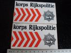2x sticker korps rijkspolitie logo politie, Verzamelen, Verzenden, Zo goed als nieuw, Bedrijf of Vereniging