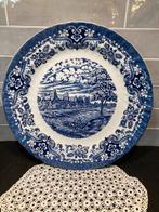 Groot blauw bord Olde Country Castles (280126), Ophalen of Verzenden, Zo goed als nieuw, Bord(en), Overige stijlen