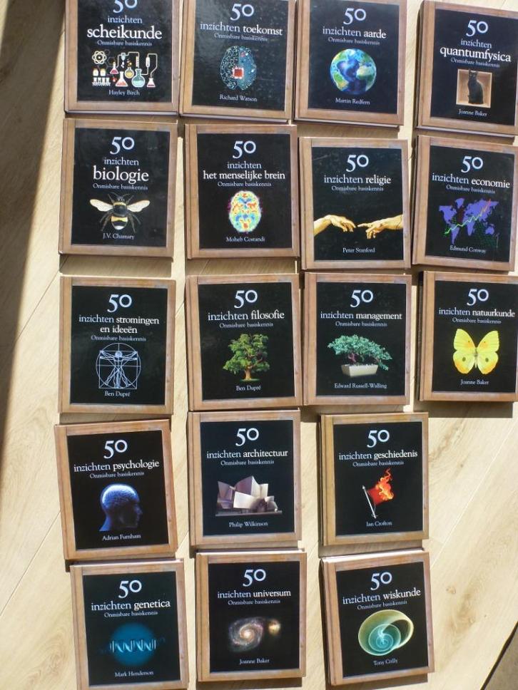 Serie 50 inzichten nog 14 stuks, Boeken, Wetenschap, Gelezen, Natuurwetenschap, Ophalen of Verzenden