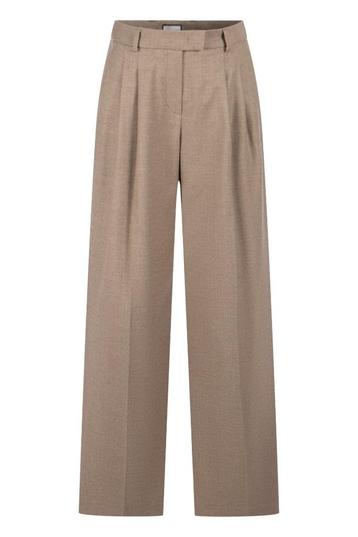Z.G.A.N! Seductive Cercia broek met plooien bruin 36 beschikbaar voor biedingen