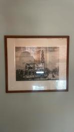 Oude tekening Westerkerk Amsterdam, Antiek en Kunst, Kunst | Tekeningen en Foto's, Ophalen
