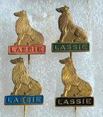 Vintage Lassie Speldjes - Set van 4, Ophalen of Verzenden, Gebruikt, Overige onderwerpen, Speldje of Pin