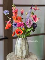 Zijden boeket Fleur inclusief vaas Nieuw, Binnen, Triesflowerartist@outlook.com, Verzenden, Nieuw