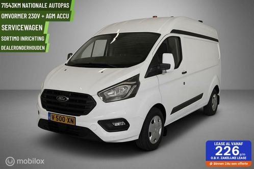 Ford Transit Custom 320 2.0 TDCI Eu6 L2H2 Sortimo servicebus, Auto's, Bestelauto's, Particulier, Te koop, ABS, Airconditioning