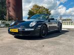 Porsche 911 3.8 Carrera 4 S Cabrio AUT 2007 Zwart, Auto's, Automaat, Zwart, Cabriolet, 4 stoelen