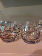 Artland Helios Roemeens kristal bowl schaal met 12 glazen, Ophalen